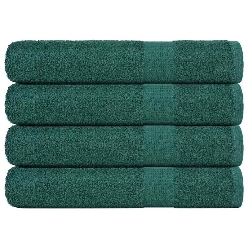 vidaXL Saunatücher 4 Stk. Grün 80x200 cm 360 g/m² 100% Baumwolle vidaXL Saunatücher 4 Stk. Grün 80x200 cm 360 g/m² 100% Baumwolle