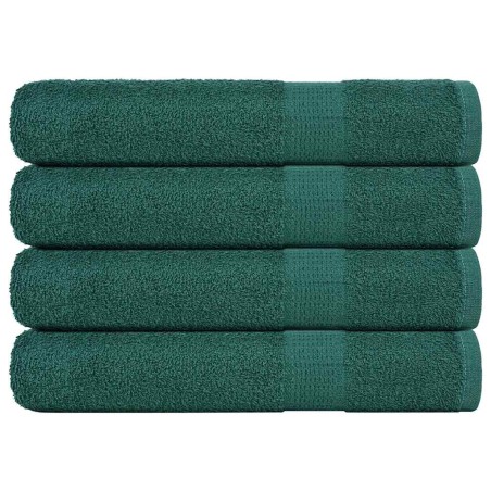 vidaXL Saunatücher 4 Stk. Grün 80x200 cm 360 g/m² 100% Baumwolle