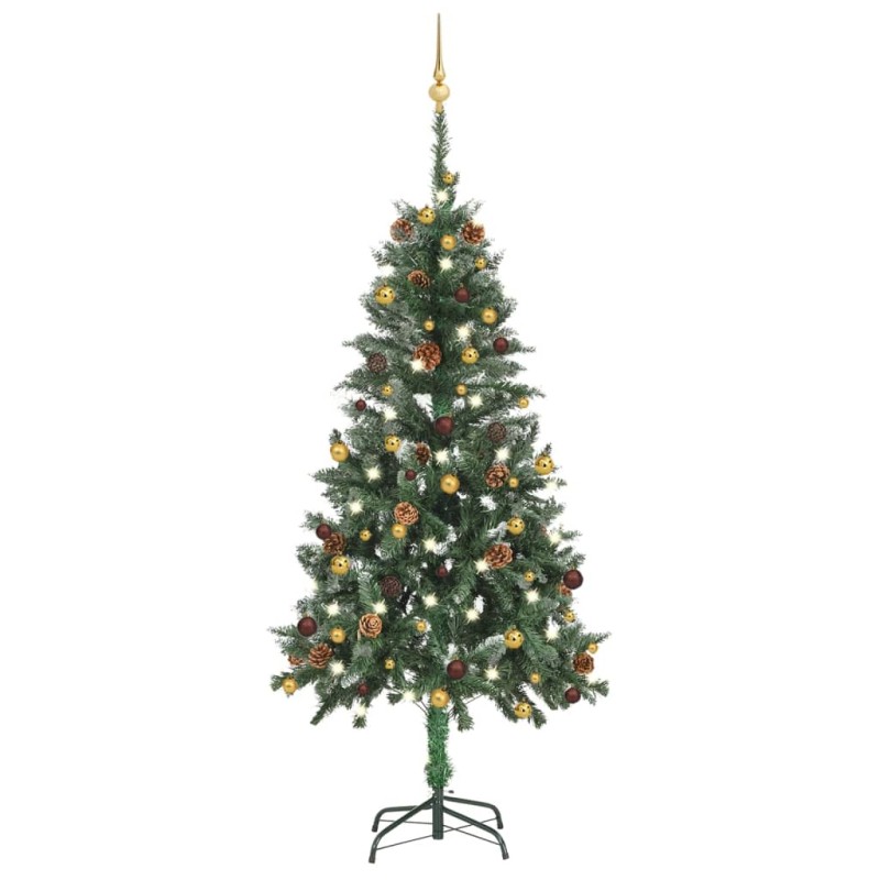 Künstlicher Weihnachtsbaum mit LEDs & Kugeln 150 cm Künstlicher Weihnachtsbaum mit LEDs & Kugeln 150 cm
