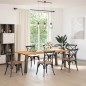 vidaXL Esstisch Hellbraun 220x90x74 cm Massivholz Eiche Rechteckig vidaXL Esstisch Hellbraun 220x90x74 cm Massivholz Eiche Rechteckig