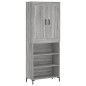 Highboard Grau Sonoma 69,5x34x180 cm Holzwerkstoff Highboard Grau Sonoma 69,5x34x180 cm Holzwerkstoff