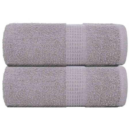 vidaXL Seiftücher 2 Stk. Grau 30x30 cm 360 g/m² 100% Baumwolle