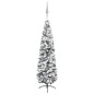 Künstlicher Weihnachtsbaum Schlank mit LEDs & Kugeln Grün 240cm Künstlicher Weihnachtsbaum Schlank mit LEDs & Kugeln Grün 240cm