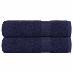 vidaXL Badetücher 2 Stk. Marineblau 100x150 cm 360 g/m² 100% Baumwolle