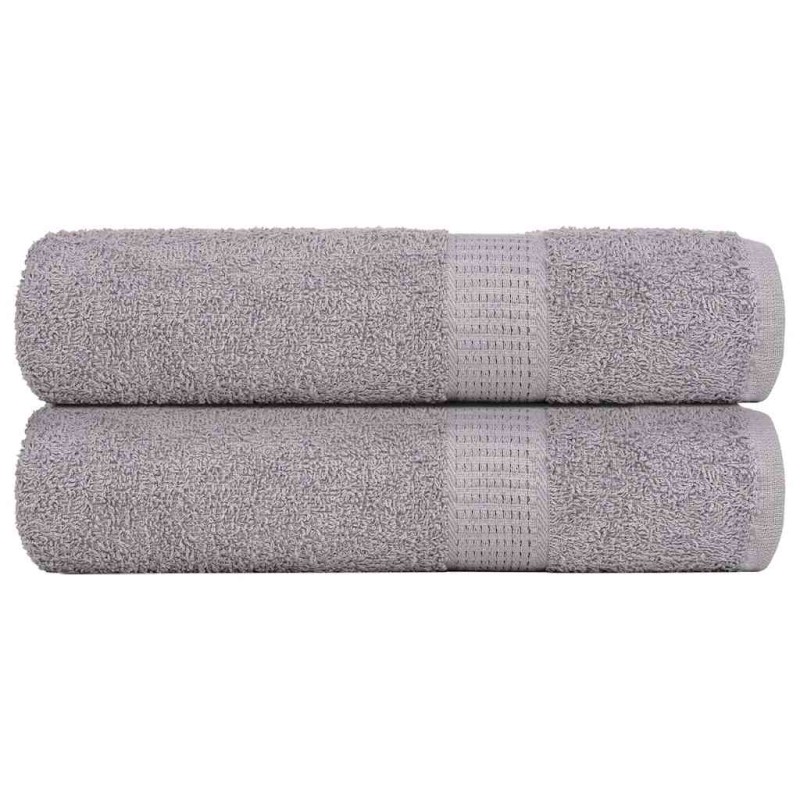 vidaXL Handtücher 2 Stk. Grau 50x100 cm 360 g/m² 100% Baumwolle vidaXL Handtücher 2 Stk. Grau 50x100 cm 360 g/m² 100% Baumwolle