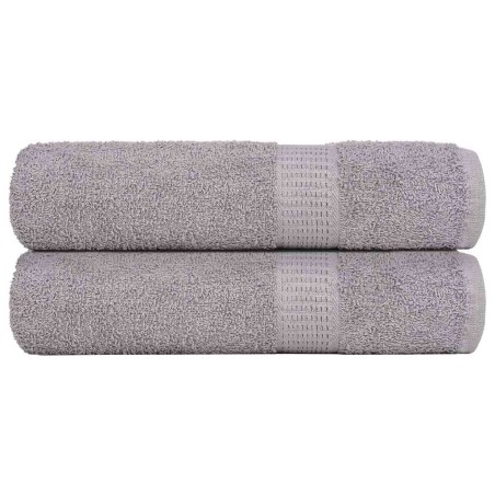 vidaXL Handtücher 2 Stk. Grau 50x100 cm 360 g/m² 100% Baumwolle
