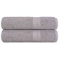 vidaXL Handtücher 2 Stk. Grau 50x100 cm 360 g/m² 100% Baumwolle vidaXL Handtücher 2 Stk. Grau 50x100 cm 360 g/m² 100% Baumwolle