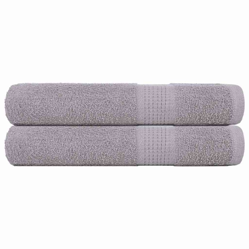 vidaXL Saunatücher 2 Stk. Grau 80x200 cm 360 g/m² 100% Baumwolle vidaXL Saunatücher 2 Stk. Grau 80x200 cm 360 g/m² 100% Baumwolle