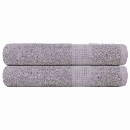vidaXL Saunatücher 2 Stk. Grau 80x200 cm 360 g/m² 100% Baumwolle