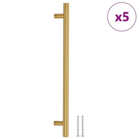 vidaXL Möbelgriffe 5 Stk. Golden 224 mm Edelstahl