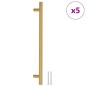 vidaXL Möbelgriffe 5 Stk. Golden 224 mm Edelstahl vidaXL Möbelgriffe 5 Stk. Golden 224 mm Edelstahl