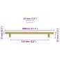 vidaXL Möbelgriffe 5 Stk. Golden 224 mm Edelstahl vidaXL Möbelgriffe 5 Stk. Golden 224 mm Edelstahl