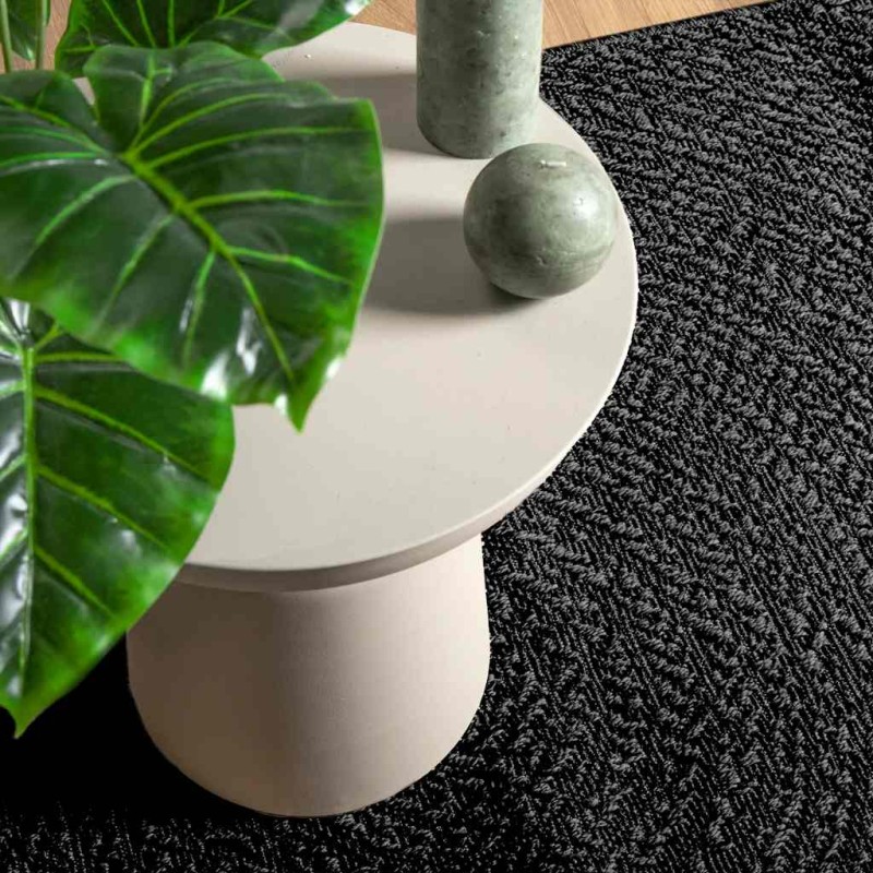 vidaXL Teppich ZIZUR Anthrazit 240x340cm Jute-Optik Indoor und Outdoor vidaXL Teppich ZIZUR Anthrazit 240x340cm Jute-Optik Indoor und Outdoor