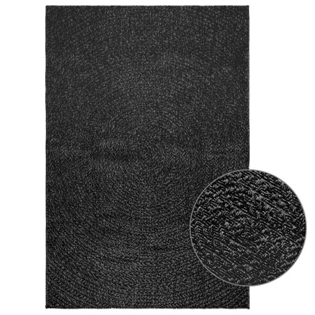 vidaXL Teppich ZIZUR Anthrazit 120x170cm Jute-Optik Indoor und Outdoor