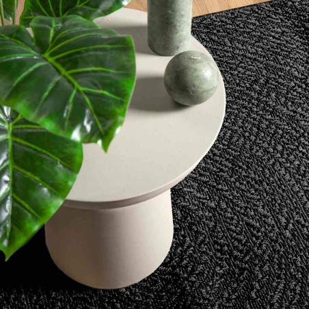 vidaXL Teppich ZIZUR Anthrazit 120x170cm Jute-Optik Indoor und Outdoor