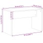 vidaXL Schminkhocker Altholz-Optik 70x35x45 cm Holzwerkstoff vidaXL Schminkhocker Altholz-Optik 70x35x45 cm Holzwerkstoff