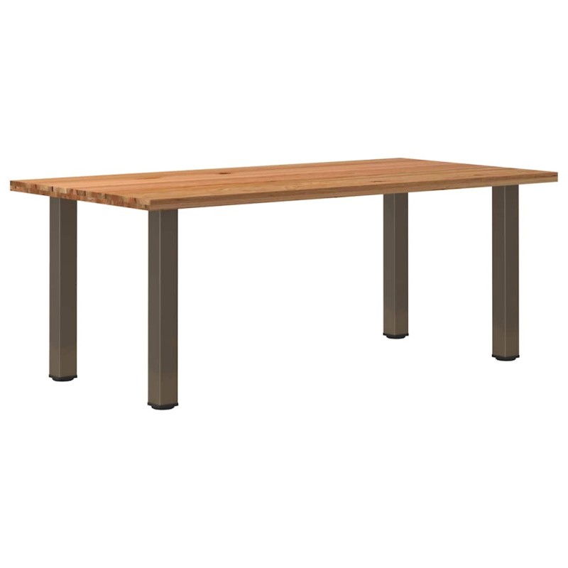 vidaXL Esstisch Hellbraun 200x100x74 cm Massivholz Eiche Rechteckig vidaXL Esstisch Hellbraun 200x100x74 cm Massivholz Eiche Rechteckig