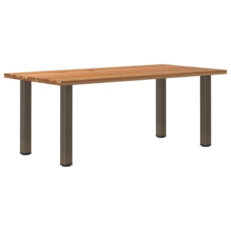 vidaXL Esstisch Hellbraun 200x100x74 cm Massivholz Eiche Rechteckig