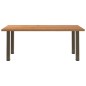 vidaXL Esstisch Hellbraun 200x100x74 cm Massivholz Eiche Rechteckig vidaXL Esstisch Hellbraun 200x100x74 cm Massivholz Eiche Rechteckig