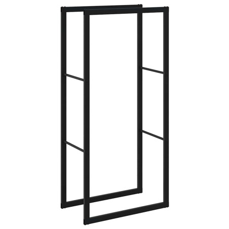 vidaXL Brennholzregal Schwarz 55x30x116 cm Stahl
