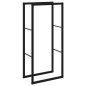 vidaXL Brennholzregal Schwarz 55x30x116 cm Stahl vidaXL Brennholzregal Schwarz 55x30x116 cm Stahl