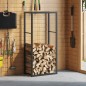 vidaXL Brennholzregal Schwarz 55x30x116 cm Stahl vidaXL Brennholzregal Schwarz 55x30x116 cm Stahl
