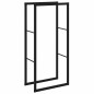vidaXL Brennholzregal Schwarz 55x30x116 cm Stahl vidaXL Brennholzregal Schwarz 55x30x116 cm Stahl