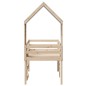 vidaXL Hochbett mit Dach 80x200 cm Massivholz Kiefer vidaXL Hochbett mit Dach 80x200 cm Massivholz Kiefer
