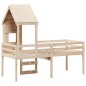 vidaXL Hochbett mit Dach 80x200 cm Massivholz Kiefer vidaXL Hochbett mit Dach 80x200 cm Massivholz Kiefer