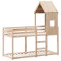 vidaXL Etagenbett mit Dach 80x200 cm Massivholz Kiefer vidaXL Etagenbett mit Dach 80x200 cm Massivholz Kiefer