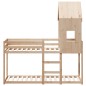 vidaXL Etagenbett mit Dach 80x200 cm Massivholz Kiefer vidaXL Etagenbett mit Dach 80x200 cm Massivholz Kiefer