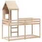 vidaXL Etagenbett mit Dach 80x200 cm Massivholz Kiefer vidaXL Etagenbett mit Dach 80x200 cm Massivholz Kiefer