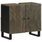 vidaXL Waschbeckenunterschrank Schwarz 62x33x58 cm Massivholz Mango vidaXL Waschbeckenunterschrank Schwarz 62x33x58 cm Massivholz Mango