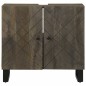 vidaXL Waschbeckenunterschrank Schwarz 62x33x58 cm Massivholz Mango vidaXL Waschbeckenunterschrank Schwarz 62x33x58 cm Massivholz Mango