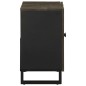 vidaXL Waschbeckenunterschrank Schwarz 62x33x58 cm Massivholz Mango vidaXL Waschbeckenunterschrank Schwarz 62x33x58 cm Massivholz Mango