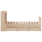 vidaXL Massivholzbett mit Regal ohne Matratze 135x190 cm Kiefernholz vidaXL Massivholzbett mit Regal ohne Matratze 135x190 cm Kiefernholz