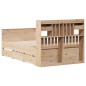 vidaXL Massivholzbett mit Regal ohne Matratze 135x190 cm Kiefernholz vidaXL Massivholzbett mit Regal ohne Matratze 135x190 cm Kiefernholz