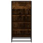 vidaXL Schuhregal Räuchereiche 48x38x97,5 cm Holzwerkstoff vidaXL Schuhregal Räuchereiche 48x38x97,5 cm Holzwerkstoff
