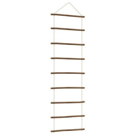 vidaXL Wanddekoration in Leiterform 50x150 cm Natürlicher Zweig
