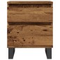 vidaXL Nachttisch Altholz-Optik 40x35x50 cm Holzwerkstoff