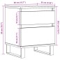 vidaXL Nachttisch Altholz-Optik 40x35x50 cm Holzwerkstoff