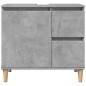 vidaXL Waschbeckenunterschrank Betongrau 65x33x60 cm Holzwerkstoff vidaXL Waschbeckenunterschrank Betongrau 65x33x60 cm Holzwerkstoff