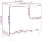 vidaXL Waschbeckenunterschrank Betongrau 65x33x60 cm Holzwerkstoff vidaXL Waschbeckenunterschrank Betongrau 65x33x60 cm Holzwerkstoff