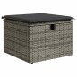 vidaXL 7-tlg. Garten-Sofagarnitur mit Kissen Grau Poly Rattan vidaXL 7-tlg. Garten-Sofagarnitur mit Kissen Grau Poly Rattan