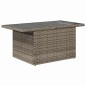 vidaXL 7-tlg. Garten-Sofagarnitur mit Kissen Grau Poly Rattan vidaXL 7-tlg. Garten-Sofagarnitur mit Kissen Grau Poly Rattan