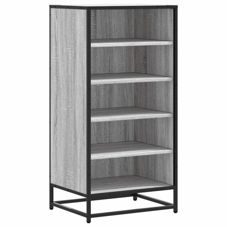 vidaXL Schuhregal Grau Sonoma 48x38x97,5 cm Holzwerkstoff