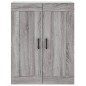 Highboard Grau Sonoma 69,5x34x180 cm Holzwerkstoff Highboard Grau Sonoma 69,5x34x180 cm Holzwerkstoff