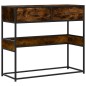 vidaXL Konsolentisch Räuchereiche 90x35x80 cm Holzwerkstoff vidaXL Konsolentisch Räuchereiche 90x35x80 cm Holzwerkstoff