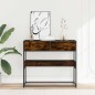vidaXL Konsolentisch Räuchereiche 90x35x80 cm Holzwerkstoff vidaXL Konsolentisch Räuchereiche 90x35x80 cm Holzwerkstoff