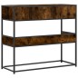 vidaXL Konsolentisch Räuchereiche 90x35x80 cm Holzwerkstoff vidaXL Konsolentisch Räuchereiche 90x35x80 cm Holzwerkstoff